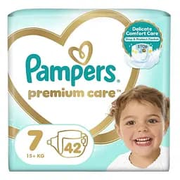 Подгузники Pampers Premium Care Размер 7 (15+ кг) 42 шт.