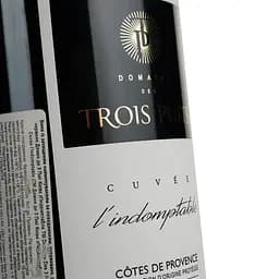 Вино Domaine des Trois Puits Rouge Cuvee l'Indomptable 2016 AOP Cotes de Provence, червоне, сухе, 0.75 л - мініатюра 5