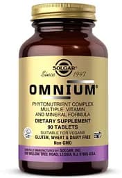 Вітаміни та мінерали Solgar Omnium Phytonutrient Complex Multiple Vitamin and Mineral Formula, 90 таблеток
