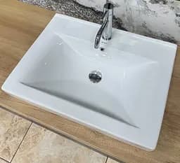 Умивальник VBI Bagnara 60 white врізний VBI-018062, Білий - мініатюра 2