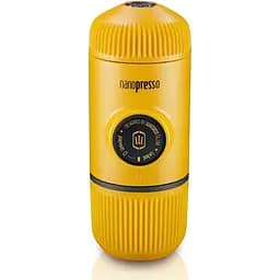 Портативна еспресо-кавоварка Wacaco Nanopresso жовта, механічна, для меленої кави - мініатюра 2