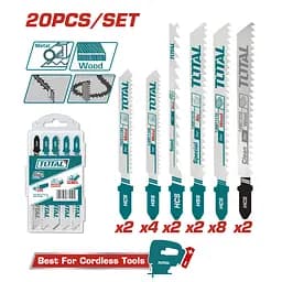 Набір пилок для лобзика Total 20 шт. (TAC2001)