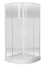 Душова кабіна Eger Tisza 90x90 скло Frizek 599-021-A, другий, білий