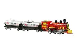 Поезд 538-2Y, инерция, 2 вагона, локомотив, в слюде (6965287110245) Красный