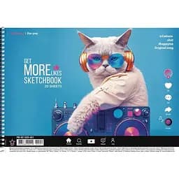 Альбом для малювання Школярик A4 спіраль 20 аркушів (PB-SC-020-451-3)