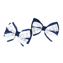 Резинки для волосся Подвійний бантик La-beauty 0101-146 в упаковці 12 шт