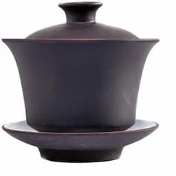 Гайвань із Ісинської глини із білою глазур`ю 60 мл Рудий