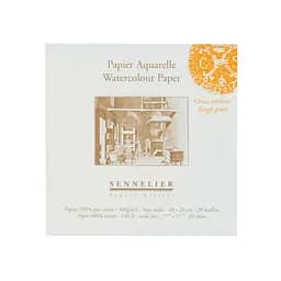 Склейка для акварелі Sennelier, 20 аркушів, крупне зерно, 300 г/м, 20x20 см