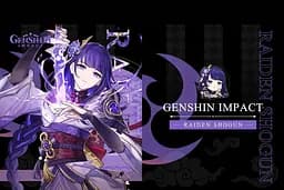 Шоппер еко-сумка Геншин Імпакт Райден Genshin Impact Raiden 42 х 33 см двосторонній