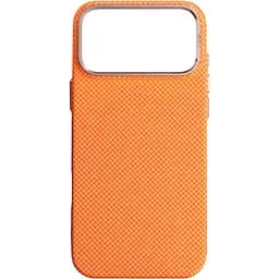 Чехол ArmorStandart LikeCarbon2 SE MagCase для Apple iPhone 17 Pro Max Kevlar Orange Rose Gold (ARM89169) [156305]
