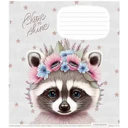 Зошит учнівський Shiny friends Школярик 012-3244K-3 в клітинку на 12 аркушів