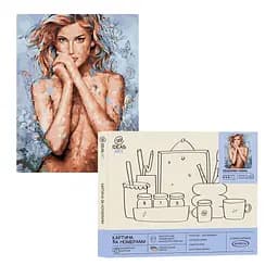 Набір для розпису по номерах "Зваблива німфа" 40*50 см