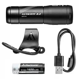 Ліхтар велосипедний передній Mactronic Scream 3.2 (600 Lm) USB Rechargeable (ABF0165) - мініатюра 7