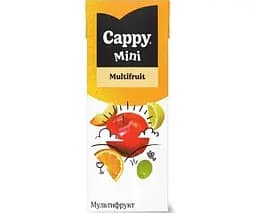 Cappy Mini Multifruit, 200 мл, Каппі міні, Нектар мультифруктовий, з трубочкою