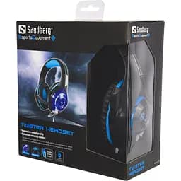 Ігрова гарнітура Sandberg Twister Headset Led Black - мініатюра 2