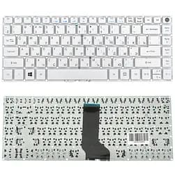 Клавіатура для ноутбука ACER (AS: E5-422, E5-473) rus, white, без фрейма - мініатюра 2