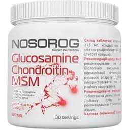 Препарат для суглобів і зв'язок Nosorog Glucosamine Chondroitin MSM, 120 таблеток