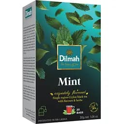 Чай чорний Dilmah Mint 30 г (20 шт. х 1.5 г) (831502)