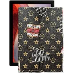 Чохол StatusCASE з екошкіри для планшету Microsoft Surface Pro 7 Plus Луі-Вітон-коричневий