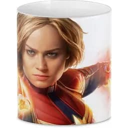 Кухоль GeekLand Капітан Марвел Captain Marvel арт декор 330 мл білий