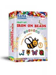 Детский набор для творчества. Магниты с термомозаики "Цветы-насекомые" TM-002, 5 фигур