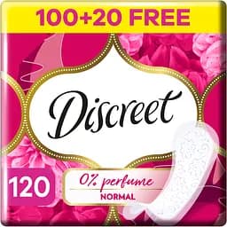 Ежедневные гигиенические прокладки Discreet Normal без запаха 120 шт.