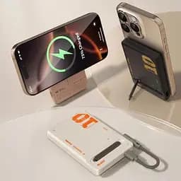 Зовнішній акумулятор Blueo MF Stand Magnetic Wireless 10000mAh 20W Black [142416] - мініатюра 3