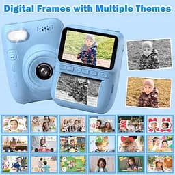 Дитяча камера Instant Hangrui 3.0-дюймовий екран 1080P з картою 32 ГБ та папером для друку, кольорові ручки - мініатюра 7