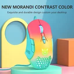 Комп'ютерна мишка Onikuma дротова C12 6400 DPI ігрова для ПК і ноутбука 7 кнопок RGB підсвітка - мініатюра 2