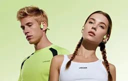 Навушники Langsdom бездротові кісткові BE14 Open-Ear для спорту з MP3 плеєром вологозахистом IP67 та до 17 годин роботи Жовтий - мініатюра 10