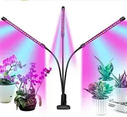 Світлодіодна фітолампа Grow Light для вирощування рослин, розсади Повний спектр 3 голови - мініатюра 3
