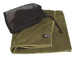 Рушник тактичний Mil-Tec дорожній з чохлом Мікрофібра Олива HANDTUCH MICROFIBRE 120X60CM OLIV 16011111