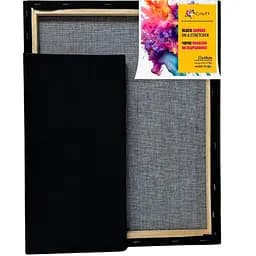 Холст на подрамнике ArtCraft 40х25 см черный (13028)