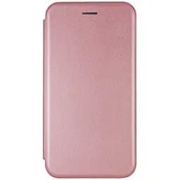 Кожаный чехол-книжка Classy для Xiaomi Redmi Note 8 / Note 8 2021 Rose Gold
