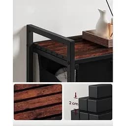 Кошик для білизни Leobert Napoli 65 л в стилі Loft чорний - мініатюра 6