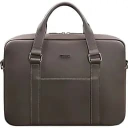 Сумка для ноутбука і документів BlankNote Шкіряна темно-бежева