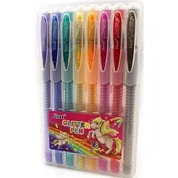Набір гелевих ручок Glitter8 Bambi 9838-8, 8 кольорів