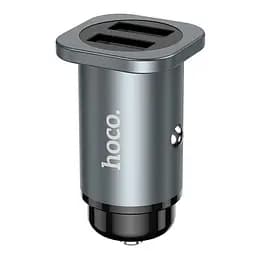 Зарядное устройство для адаптера HOCO NZ4 Wise 24w 2 порта metal grey
