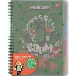 Зошит для записів Yes Minecraft 80 аркушів А5 софт-тач пластикова обкладинка (765738)