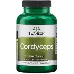 Натуральная добавка Swanson Cordyceps 600 mg, 120 капсул