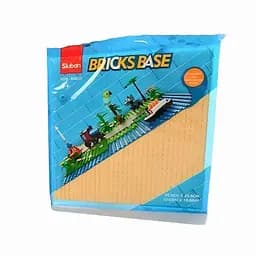 Конструктор Sluban M38-B0833 — Ігрове поле 25.5x25.5 см для настільних та розвивальних ігор, бежевий