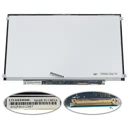 Матриця 13.3 LT133EE09300 1366х768, 40pin, LED, SLIM горизонтальні вушки, глянець, роз'єм праворуч знизу для ноутбука