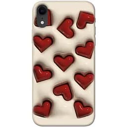 Чохол Demsky Випуклі серця для Apple iPhone XR (6.1)