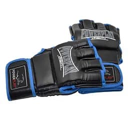 Рукавички для MMA Power Play 3058, Black/Blue - L