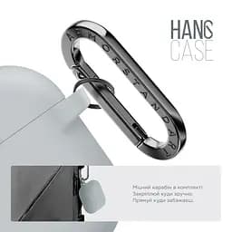 Силіконовий чохол для навушників Apple AirPods Pro 3, Hang Case, люмінесцентний, ультратонкий захисний кейс товщиною 2 мм, захист від подряпин, пилу та ударів, компактний, з карабіном для кріплення, ArmorStandart (ARM88276) - мініатюра 4