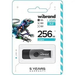 USB флеш накопичувач Wibrand 256GB Lizard Black USB 3.2 (WI3.2/LI256P9B) - мініатюра 3