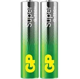 Батарейки GP SUPER ALKALINE 1.5V 24A21-S2 Лужні LR03 AAA 2 шт.