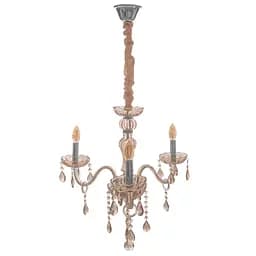 Люстра свеча Brille подвесная хрустальная E14 40W CH (BCL-684S/3)