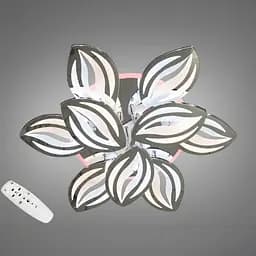 Стельова LED-люстра Diasha 8092/6+3HR 165W, Ø70x12 см, 3 кольори світла, диммер, пульт