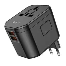 Універсальний зарядний пристрій Hoco AC15 Walker Three-Port PD20W(1C2A) Universal Conversion Charger Black
